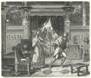 O desapontamento da filha do faraó (gravura) de German School