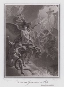 A alma de Judas a caminho do Inferno (gravura) de German School