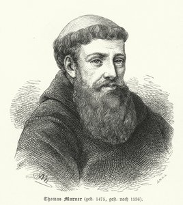 Thomas Murner, satrirista, poeta e tradutor alemão (gravura) de German School
