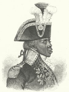 Toussaint Louverture, líder da Revolução Haitiana (gravura) de German School