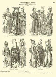 Trajes turcos, 17 e primeira metade do século XVIII de German School