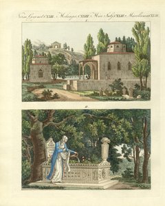 Escavadoras turcas (gravura colorida) de German School
