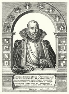 Tycho Brahe, astrónomo dinamarquês (gravura) de German School