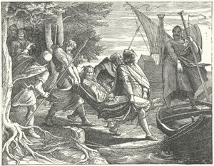 Valdemar II da Dinamarca, feito prisioneiro por Henrique I, Conde de Schwerin. de German School
