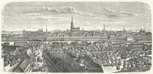 Viena em meados do século XVII (gravura) de German School