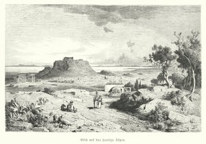 Vista de Atenas, Grécia, final do século XIX (gravura) de German School