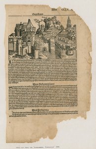 Vista de Londres, 1493. Da Crônica de Nuremberg de German School