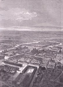 Vista de Metz, Cassells History of the War between France and Germany publicada por Cassell and Company Limited, c.1890 (litho) de German School