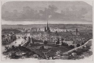 Vista de Rouen, Normandia, França (gravura) de German School