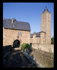 Vista, de, steinau, castelo de German School