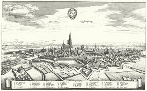 Vista de Estrasburgo (gravura) de German School