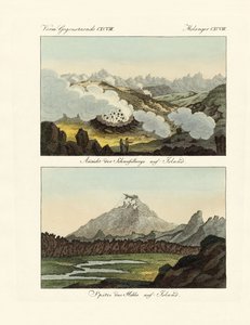 Vistas das montanhas de enxofre na Islândia de German School