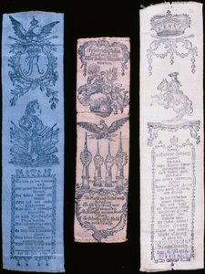 Bandas Vivat de Frederico II (têxtil) de German School