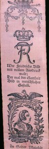 Bandas Vivat de Frederico II (têxtil) de German School