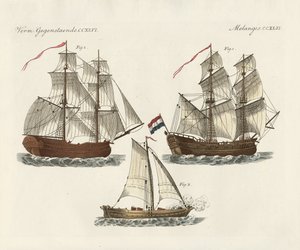 Navios de guerra de diferentes tipos de German School