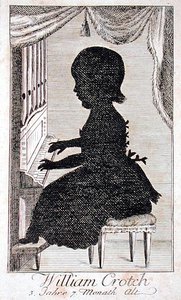 William Crotch (1775-1847) Tocando órgão (gravação) de German School
