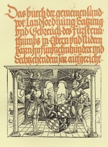 Xilogravura da Bairish Landplot de German School