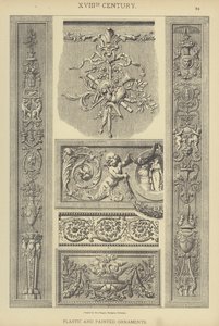 Século XVIII, Ornamentos Plásticos e Pintados (cor litho) de German School