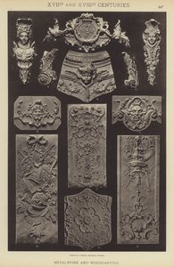 Séculos XVII e XVIII, Metalurgia e Escultura em Madeira (cor litho) de German School