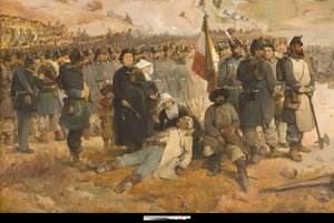 Batalha de Chernaya de Gerolamo Induno