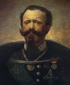 Retrato de Victor Emmanuel II, Rei de Itália (óleo sobre tela) de Gerolamo Induno