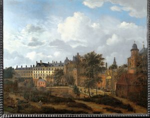 Palácio dos Duques de Borgonha em Bruxelas, Bélgica de Gerrit Adriaensz Berckheyde