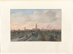 Vista da cidade de Groningen