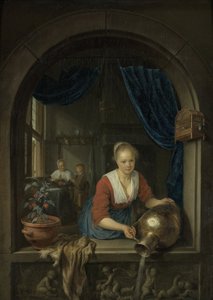 Criada à janela de Gerrit Dou