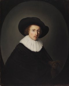 Retrato de um homem com um chapéu de Gerrit Dou