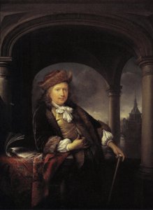 Autorretrato aos cinquenta anos de Gerrit Dou