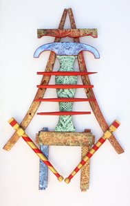 Cadeira de Jantar Iluminada 07, 2010 (acrílico sobre madeira) de Gerrit Greve