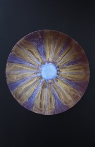 Vessel 34, 2023 (Acrílico sobre taça de bambu) de Gerrit Greve