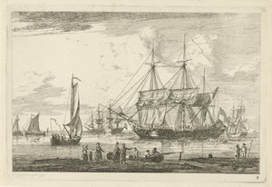 Dois três-mestres e outros navios Vários navios (título da série)