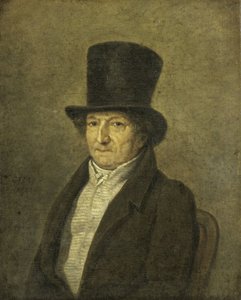 Retrato de Jean Bernard, colecionador de arte e pintor em Amsterdã