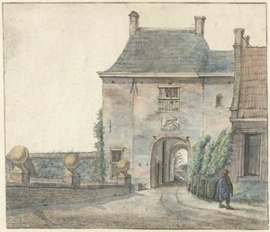 A porta do castelo de Heemstede de Gerrit Lamberts