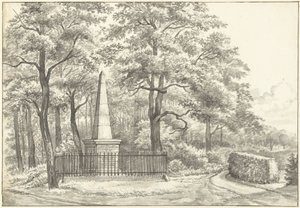 O memorial de Witte van Haemstede, fundado em 1817 por David Jacob van Lennep no Huis te Manpad em Heemstede
