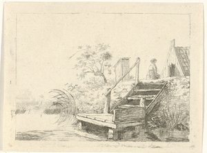 Escadas à beira-mar de Gerrit Lamberts
