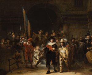Cópia de A Ronda Noturna A companhia do capitão Frans Banning Cocq e do tenente Willem van Ruytenburch, conhecido como 