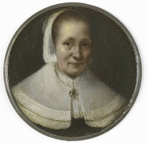 Retrato de uma mulher de cinquenta anos de Gerrit Lundens