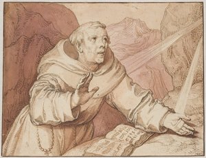 São Francisco recebendo os estigmas de Gerrit Pietersz.