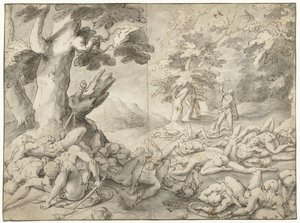Sansão depois de derrotar os filisteus de Gerrit Pietersz. Sweelink