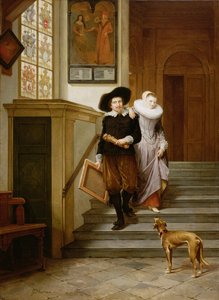Frans Hals (1580-1666) e sua esposa Lysbeth Reyniersdr de Gerrit Postma