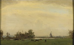Paisagem dos prados no Spaarne de Gerrit Willem Dijsselhof