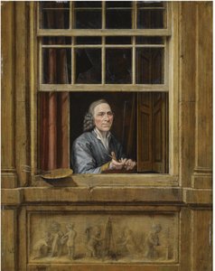 Autorretrato numa janela de Gerrit Zegelaar
