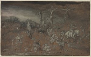 A Crucificação, última metade dos anos 1600. de Gerrit van Battem