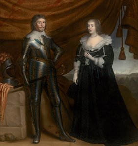 Frederik Hendrik e Amalia de Solms-Braunfels, c.1637-8 de Gerrit van Honthorst