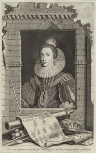 Retrato de Elizabeth Stuart, Rainha da Boêmia de Gerrit van Honthorst