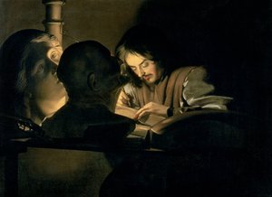 O artista no trabalho de Gerrit van Honthorst