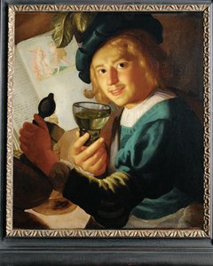 O jovem bebedor (ofegante) de Gerrit van Honthorst