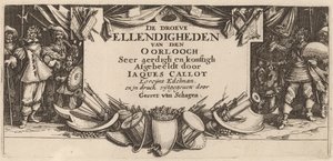 Folha de rosto de Gerrit van Schagen after Jacques Callot